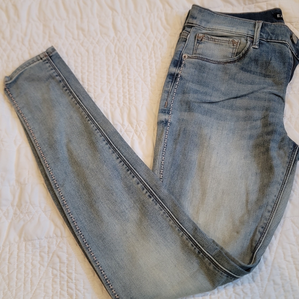 Express womens size 6 ankle legging mid rise jeans